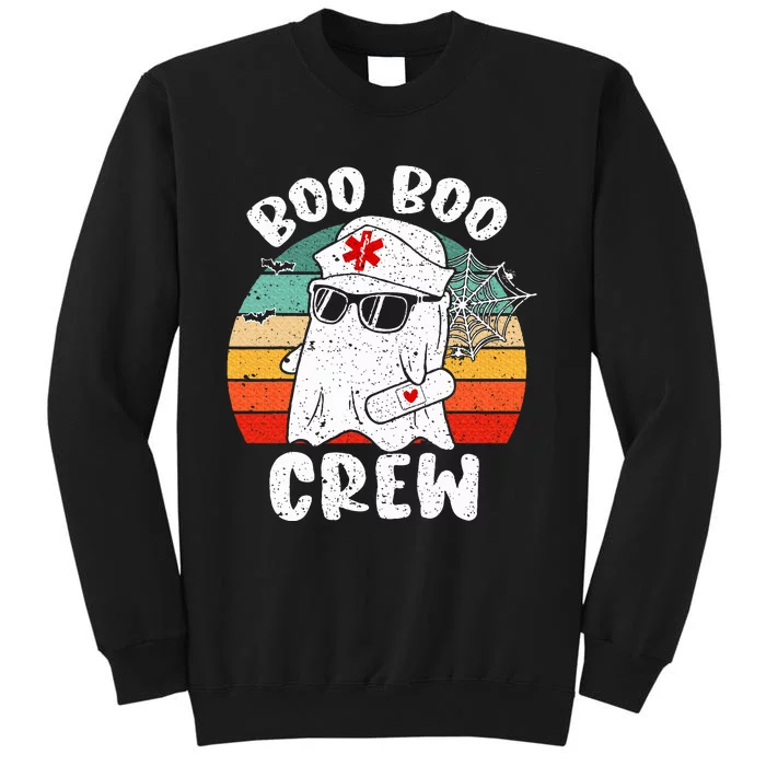 Boo boo Crew Nurse Halloween Ghost Costume Tall Sweatshirt