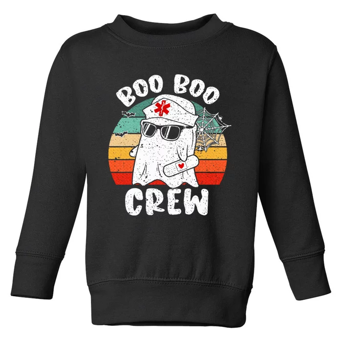 Boo boo Crew Nurse Halloween Ghost Costume Toddler Sweatshirt