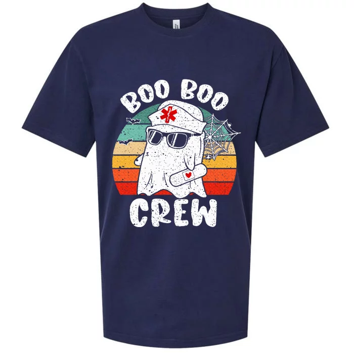 Boo boo Crew Nurse Halloween Ghost Costume Sueded Cloud Jersey T-Shirt