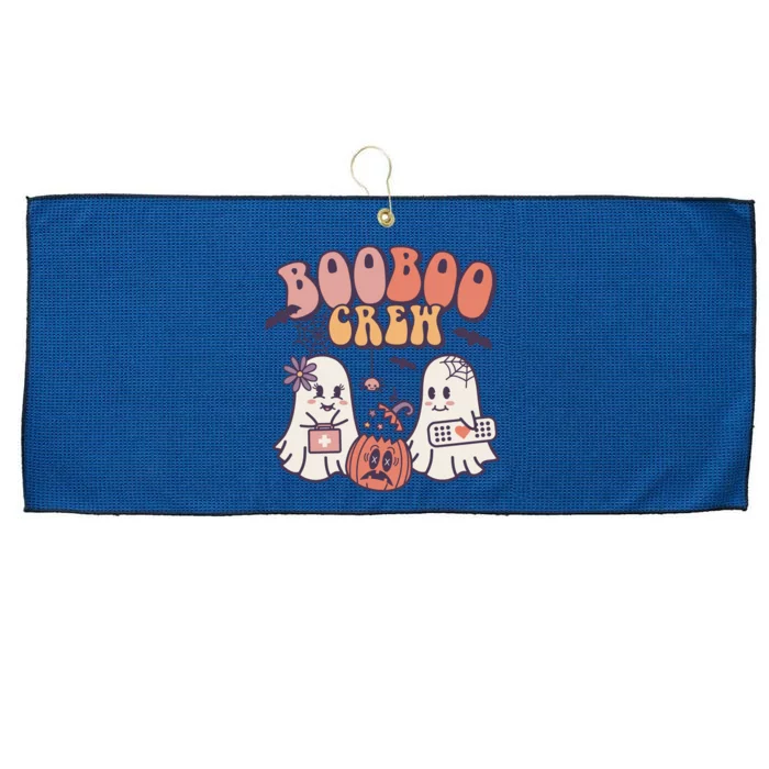 Boo Boo Crew Ghost Doctor Paramedic EMT Nurse Halloween Large Microfiber Waffle Golf Towel