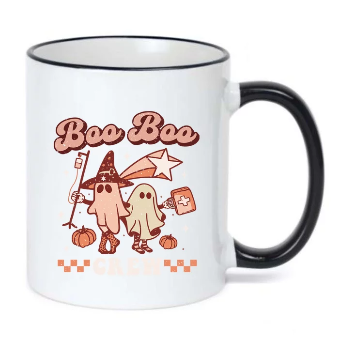 Boo Boo Crew Paramedic Retro Halloween Emt Spooky Ghost Gift Black Color Changing Mug