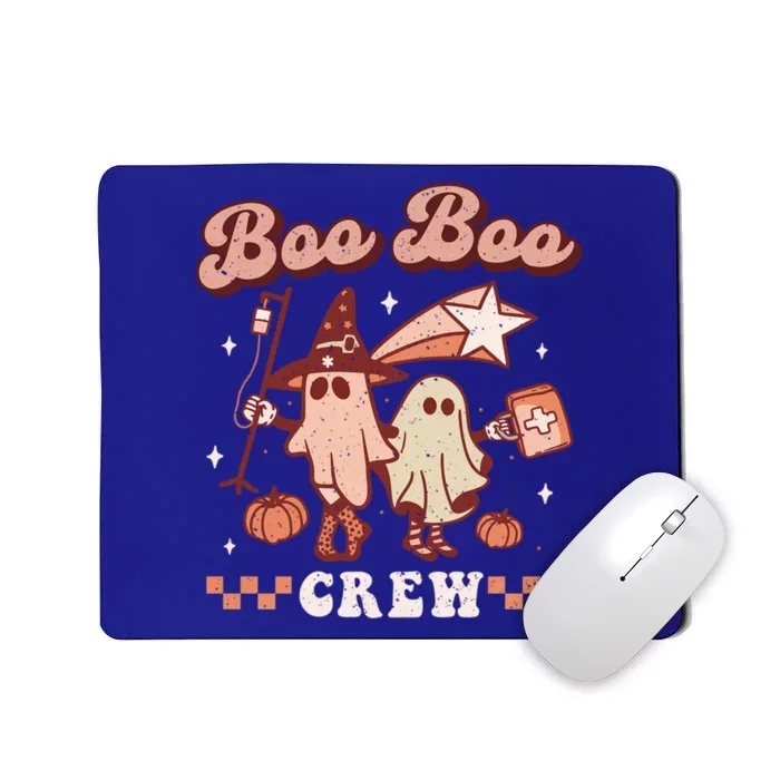 Boo Boo Crew Paramedic Retro Halloween Emt Spooky Ghost Gift Mousepad