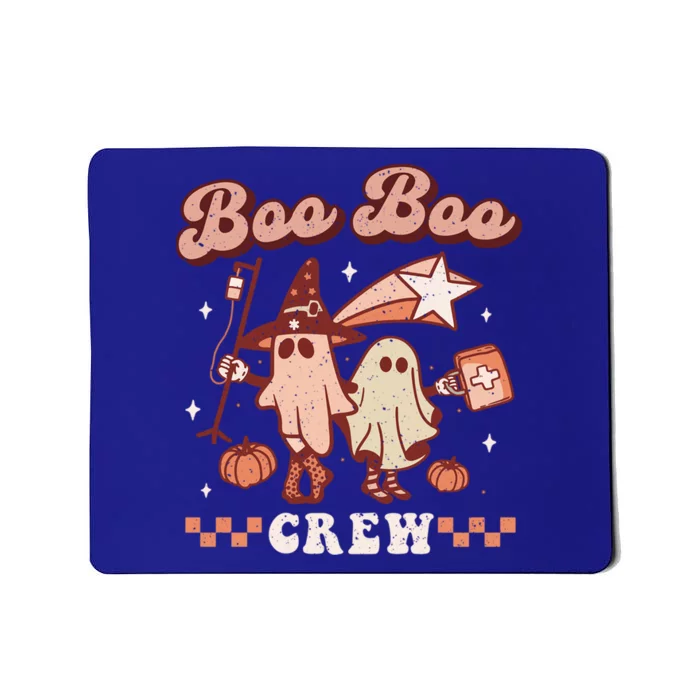 Boo Boo Crew Paramedic Retro Halloween Emt Spooky Ghost Gift Mousepad