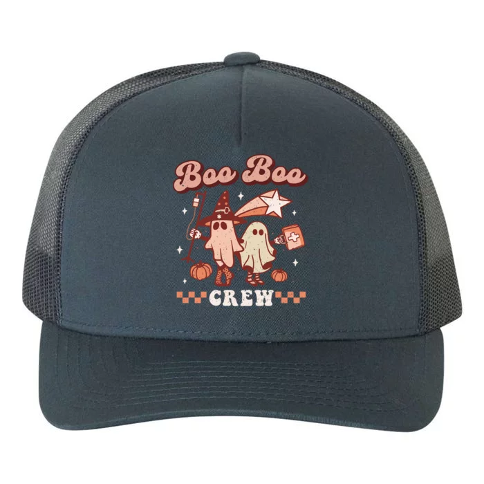 Boo Boo Crew Paramedic Retro Halloween Emt Spooky Ghost Gift Yupoong Adult 5-Panel Trucker Hat