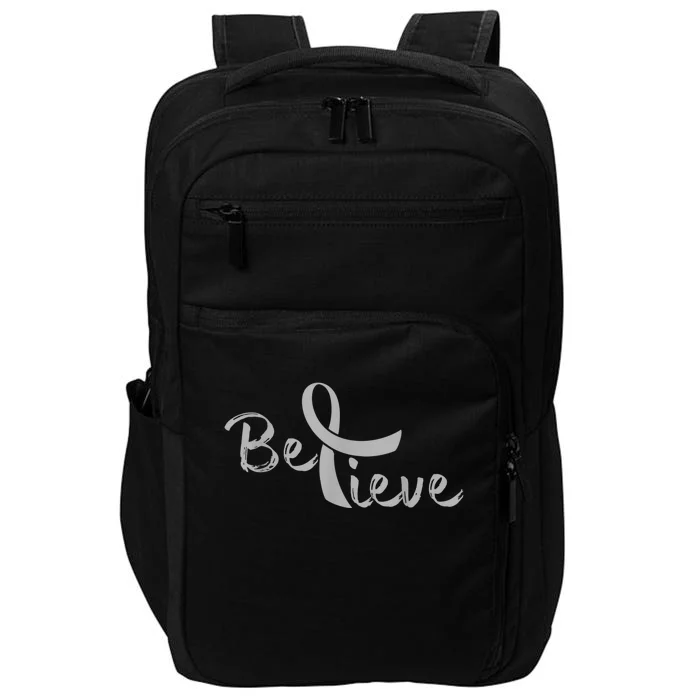 Believe Brain Cancer Brain Cancer Support Impact Tech Backpack