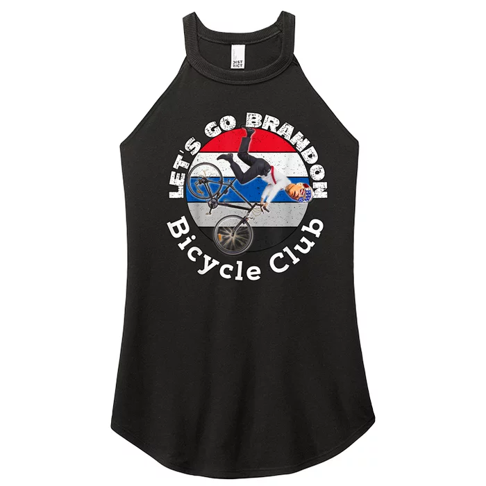 Biden Bicycle Crash Bike Wreck RIDIN With Biden Pro Trump Women’s Perfect Tri Rocker Tank