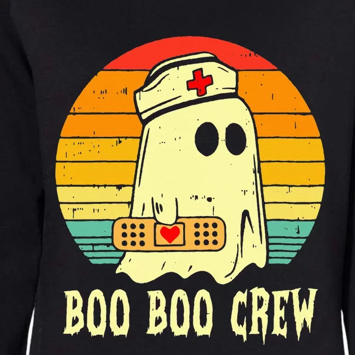 Boo Boo Crew Nurse Halloween Funny Hilarious Sarcastic Womens California Wash Sweatshirt