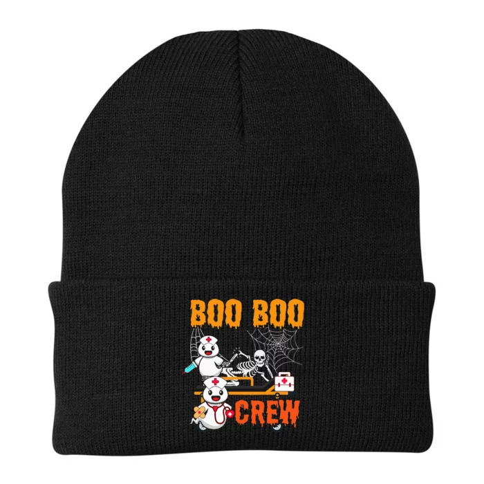 Boo Boo Crew Nurse Halloween Ghost Skeleton Nurses RN Knit Cap Winter Beanie