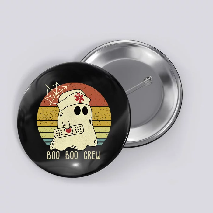 Boo Boo Crew Nurse Halloween Nurse For Women Button