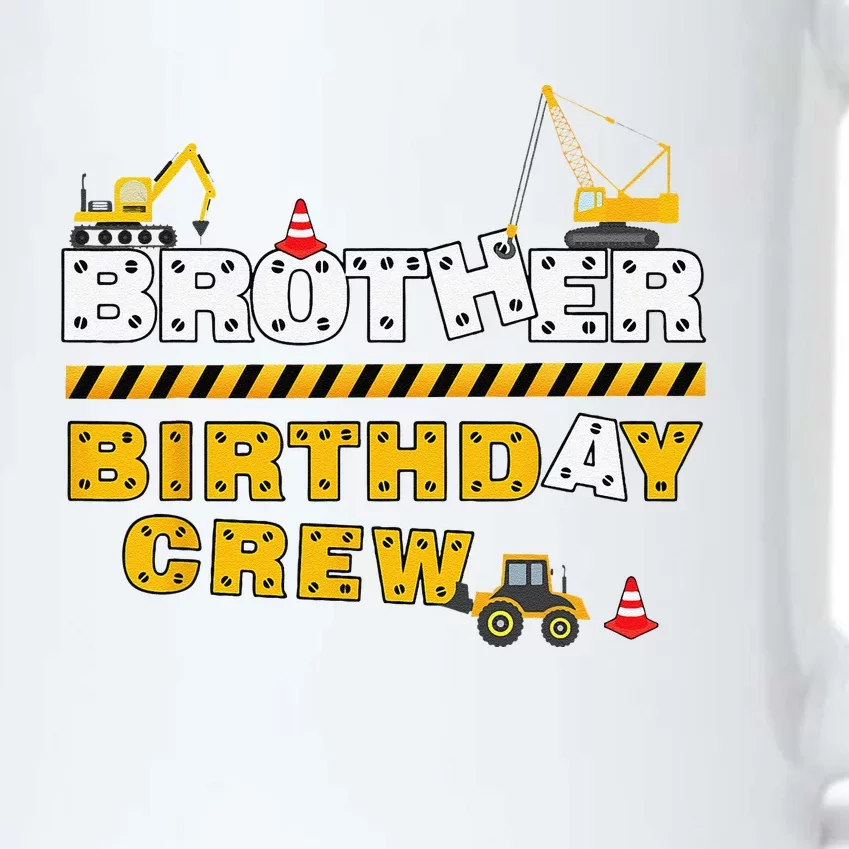 Brother Birthday Crew Construction Family Birthday Party Black Color Changing Mug