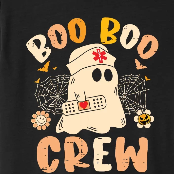 Boo Boo Crew Ghost Halloween Paramedic Nurse Rn Er Nicu Lpn ChromaSoft Performance T-Shirt