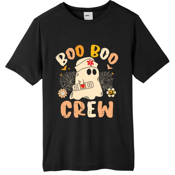 Boo Boo Crew Ghost Halloween Paramedic Nurse Rn Er Nicu Lpn ChromaSoft Performance T-Shirt