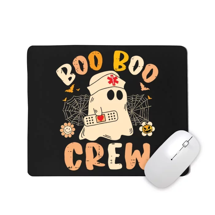 Boo Boo Crew Ghost Halloween Paramedic Nurse Rn Er Nicu Lpn Mousepad