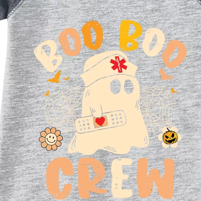 Boo Boo Crew Ghost Halloween Paramedic Nurse Rn Er Nicu Lpn Infant Baby Jersey Bodysuit