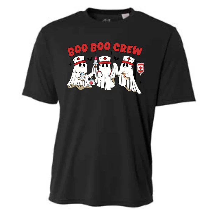 Boo Boo Crew Halloween Nurse Cooling Performance Crew T-Shirt