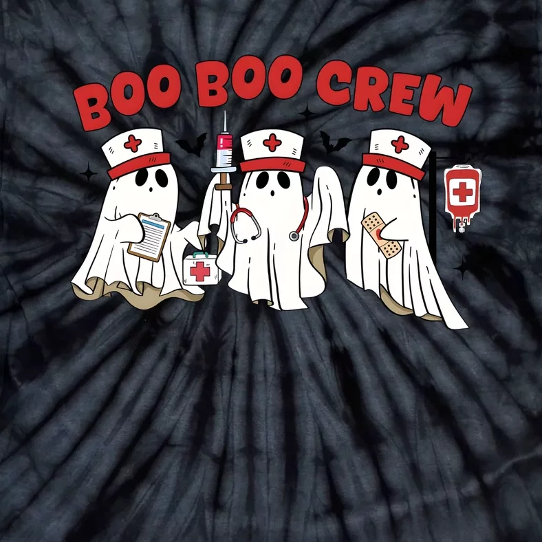 Boo Boo Crew Halloween Nurse Tie-Dye T-Shirt