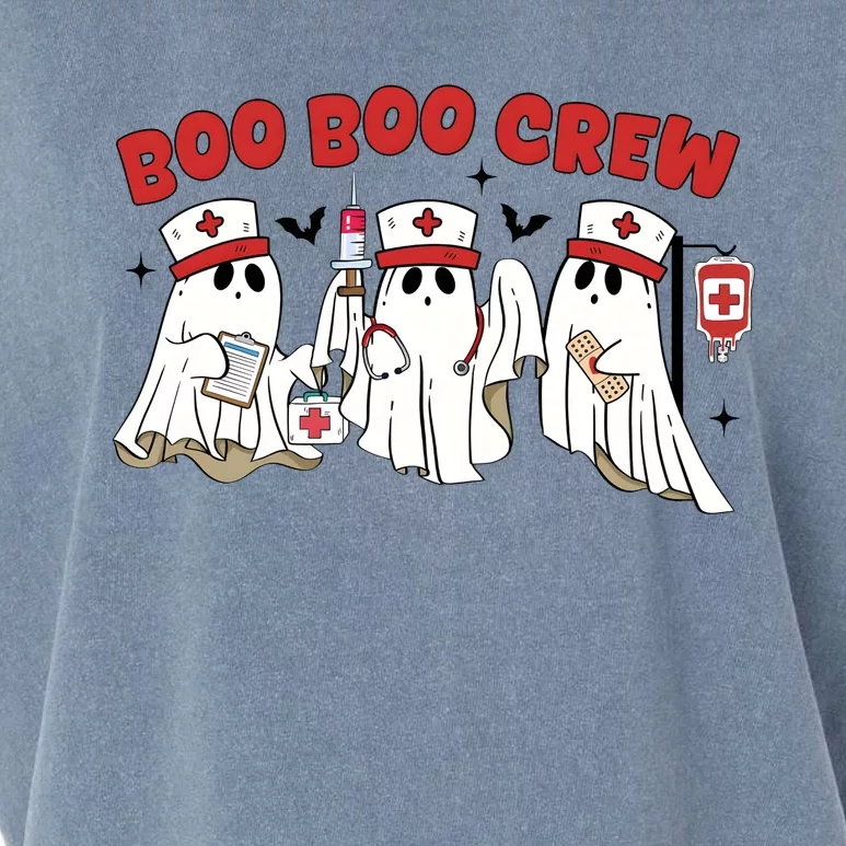 Boo Boo Crew Halloween Nurse Garment-Dyed Women's Muscle Tee