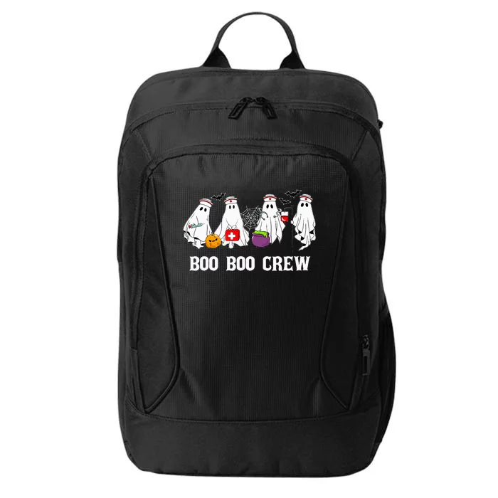 Boo Boo Crew Nurse Funny Ghost Halloween Nursing City Backpack