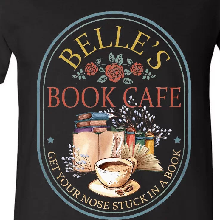 BelleS Book Cafe Bellebook Shop V-Neck T-Shirt