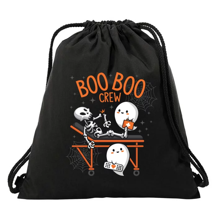 Boo Boo Crew Ghost Doctor Paramedic EMT Nurse Halloween Drawstring Bag