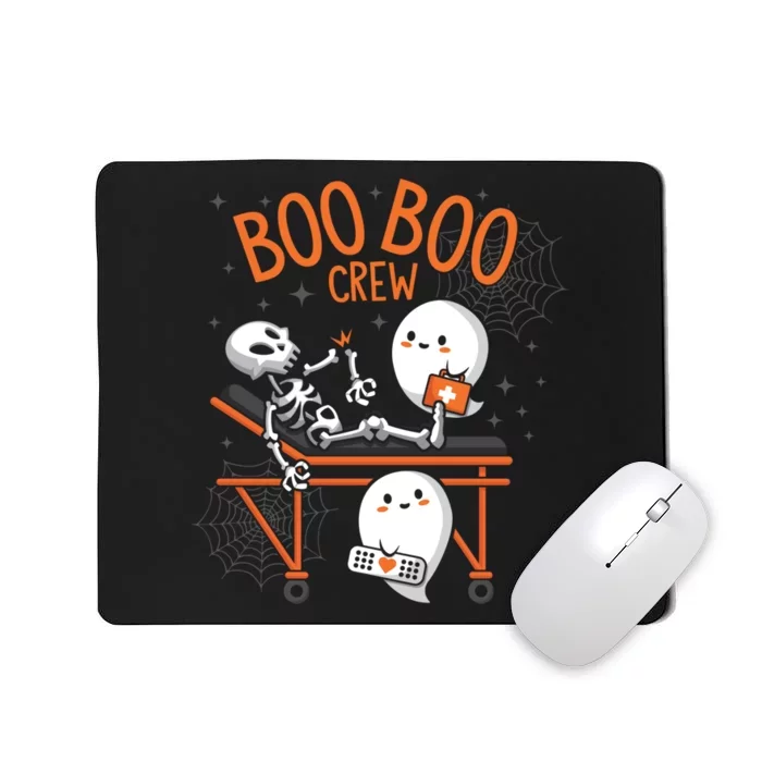 Boo Boo Crew Ghost Doctor Paramedic EMT Nurse Halloween Mousepad