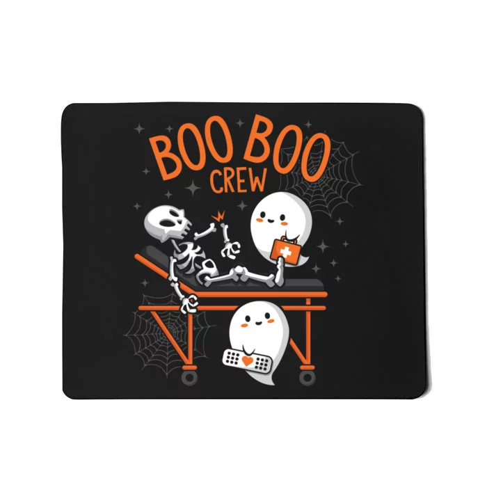 Boo Boo Crew Ghost Doctor Paramedic EMT Nurse Halloween Mousepad