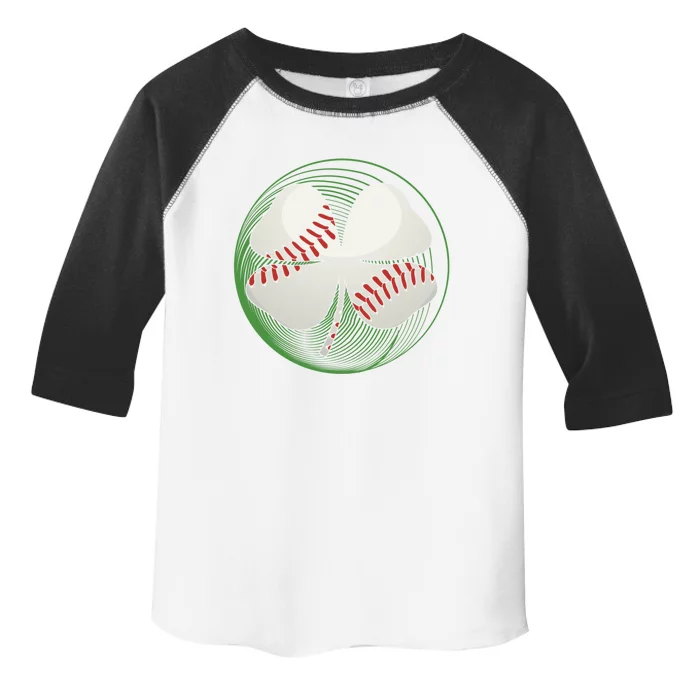 Baseball Ball Clover Shamrock Ireland Saint Patrick Day Meaningful Gift Toddler Fine Jersey T-Shirt