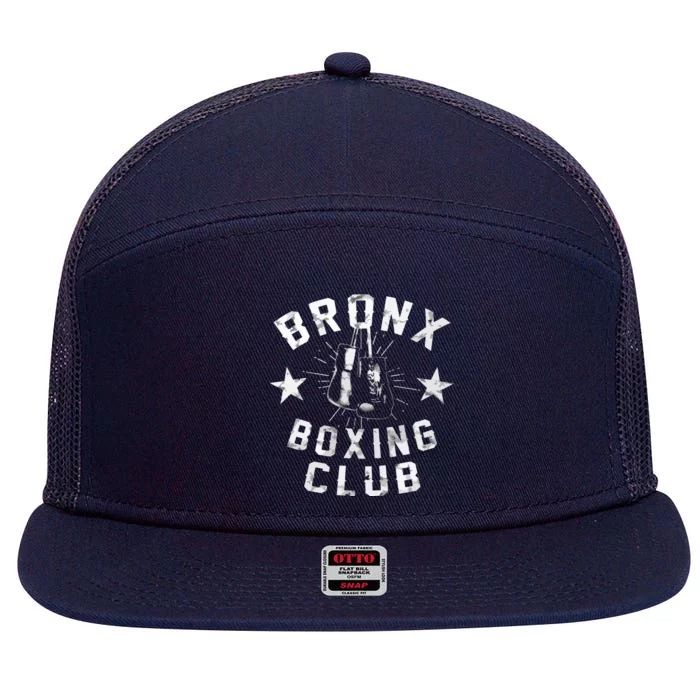 Bronx Boxing Club Vintage Distressed Boxer 7 Panel Mesh Trucker Snapback Hat