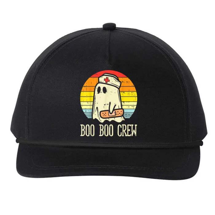 Boo Boo Crew Nurse Halloween Shirt For Nurses RN Ghost Women Snapback Five-Panel Rope Hat