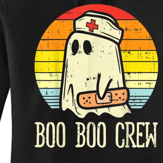 Boo Boo Crew Nurse Halloween Shirt For Nurses RN Ghost Women Women's Pullover Hoodie