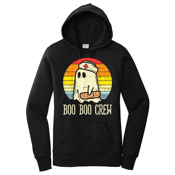 Boo Boo Crew Nurse Halloween Shirt For Nurses RN Ghost Women Women's Pullover Hoodie