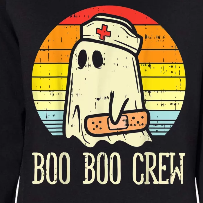 Boo Boo Crew Nurse Halloween Shirt For Nurses RN Ghost Women Womens California Wash Sweatshirt