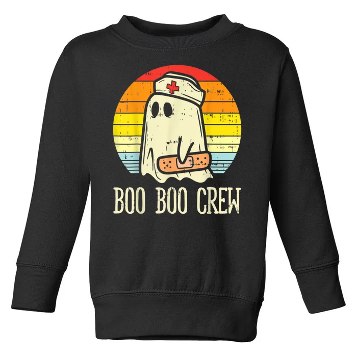 Boo Boo Crew Nurse Halloween Shirt For Nurses RN Ghost Women Toddler Sweatshirt