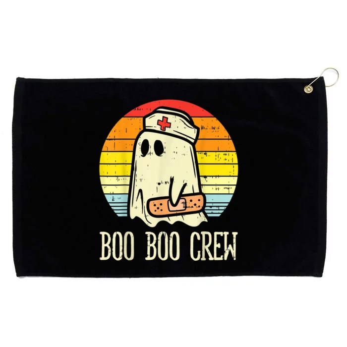 Boo Boo Crew Nurse Halloween Shirt For Nurses RN Ghost Women Grommeted Golf Towel