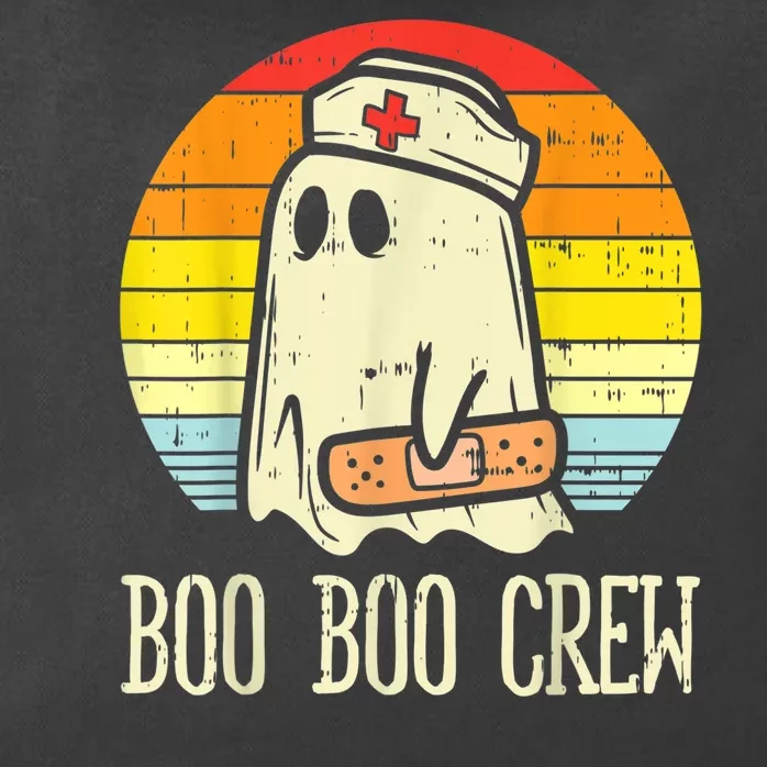 Boo Boo Crew Nurse Halloween Shirt For Nurses RN Ghost Women Zip Tote Bag