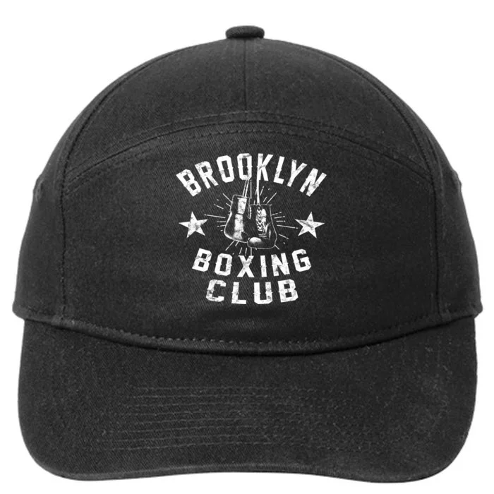 Brooklyn Boxing Club Vintage Distressed Boxing Funny Gift 7-Panel Snapback Hat