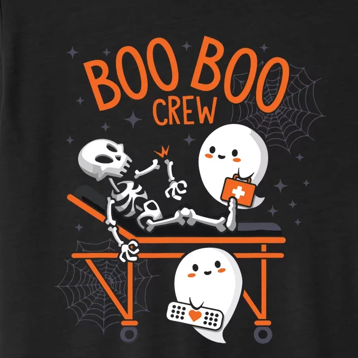 Boo Boo Crew Ghost Doctor Paramedic Emt Nurse Halloween ChromaSoft Performance T-Shirt