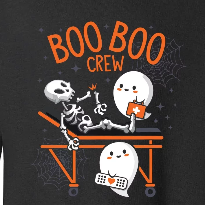 Boo Boo Crew Ghost Doctor Paramedic Emt Nurse Halloween Toddler Sweatshirt