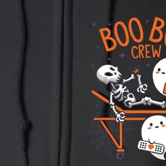 Boo Boo Crew Ghost Doctor Paramedic Emt Nurse Halloween Full Zip Hoodie