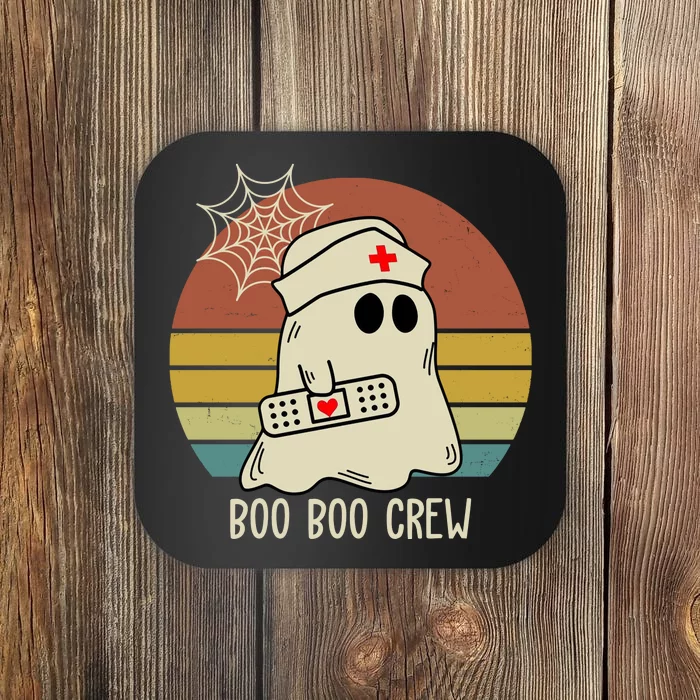 Boo Boo Crew Nurse Halloween Nurse Retro Coaster