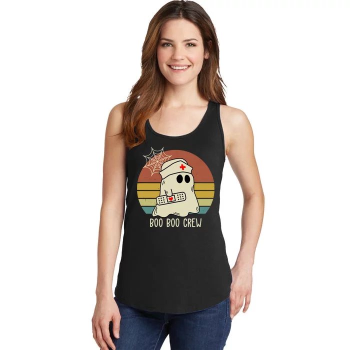 Boo Boo Crew Nurse Halloween Nurse Retro Ladies Essential Tank