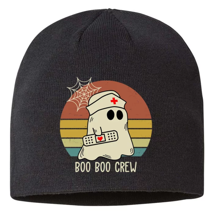 Boo Boo Crew Nurse Halloween Nurse Retro 8 1/2in Sustainable Knit Beanie