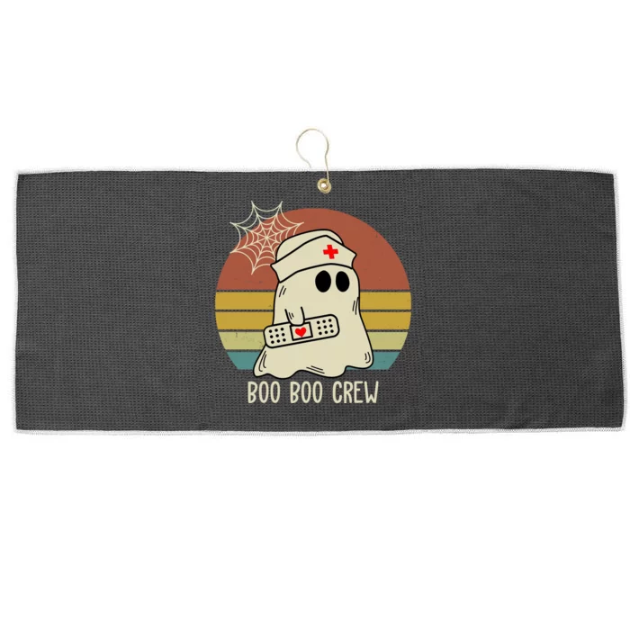 Boo Boo Crew Nurse Halloween Nurse Retro Large Microfiber Waffle Golf Towel