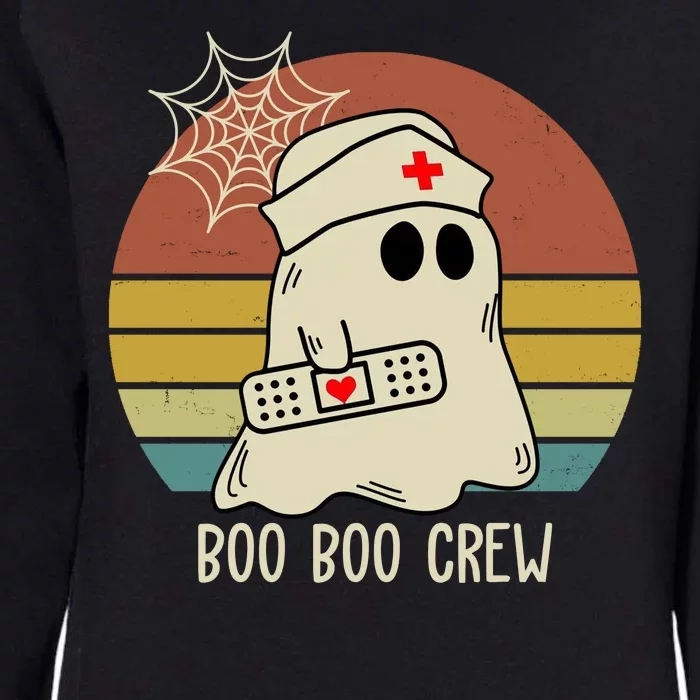 Boo Boo Crew Nurse Halloween Nurse Retro Womens California Wash Sweatshirt