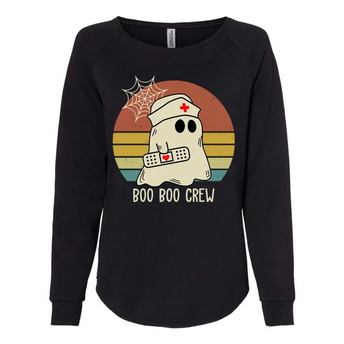 Boo Boo Crew Nurse Halloween Nurse Retro Womens California Wash Sweatshirt