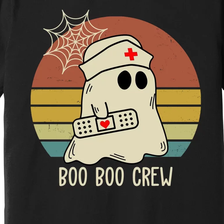 Boo Boo Crew Nurse Halloween Nurse Retro Premium T-Shirt