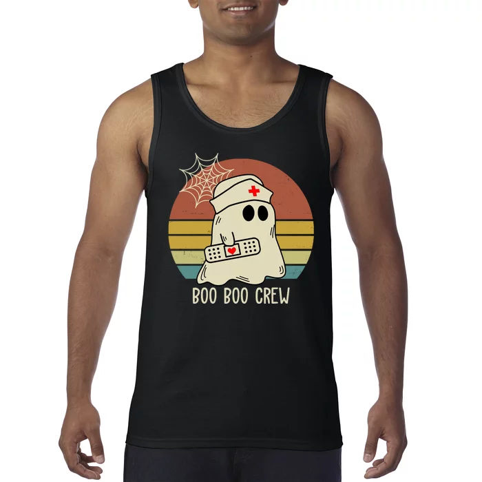 Boo Boo Crew Nurse Halloween Nurse Retro Tank Top