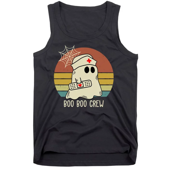 Boo Boo Crew Nurse Halloween Nurse Retro Tank Top