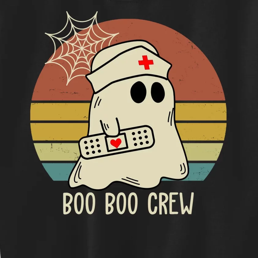 Boo Boo Crew Nurse Halloween Nurse Retro Kids Sweatshirt