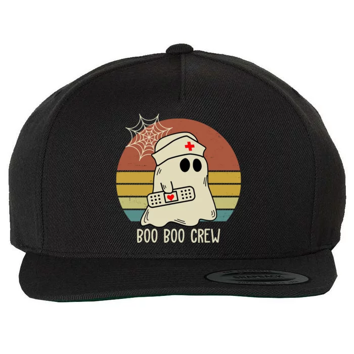 Boo Boo Crew Nurse Halloween Nurse Retro Wool Snapback Cap